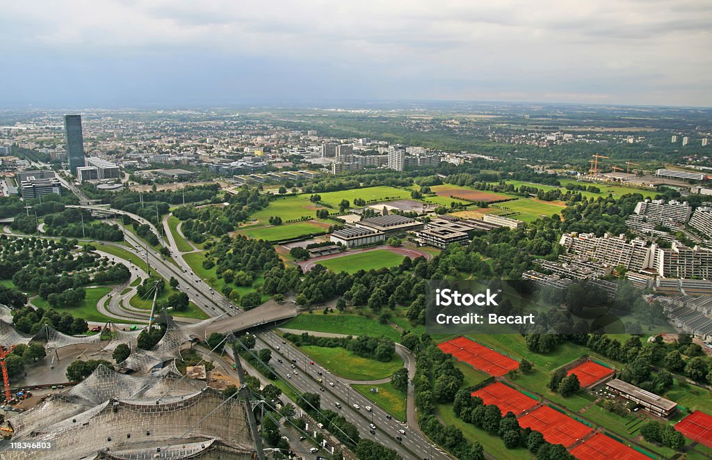 Munich - Munich cityscape  Aerial View Stock Photo