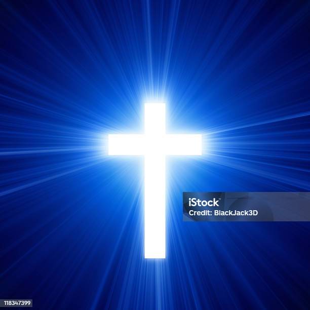 Foto de Luz Do Cross e mais fotos de stock de Cruz - Forma - Cruz - Forma, Cruz - Objeto religioso, Incandescência