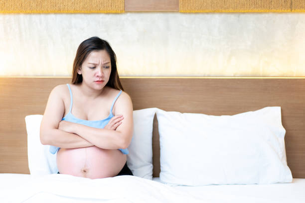 istock Pregnant woman upset. 1183477714