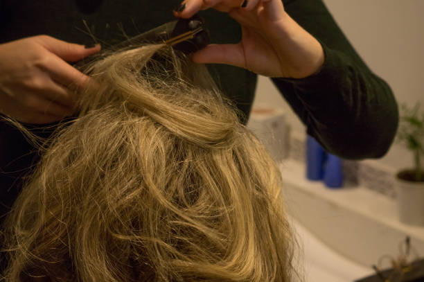 istock Hair styling 1183478617