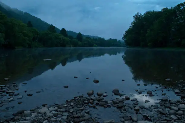 Lake in West Virginia valley
