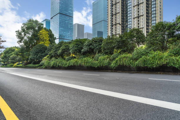 istock city empty traffic road with cityscape in background 1183483840