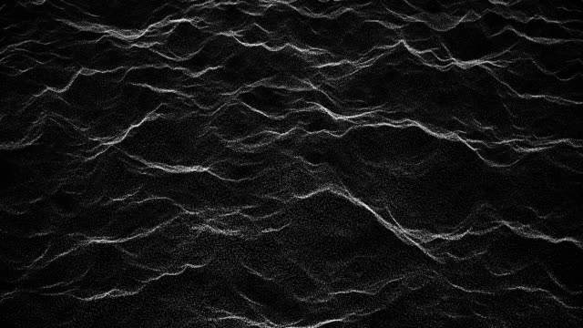Abstract Waves 1 -Black and White- Motion Graphics -10 sec Seamless Loop