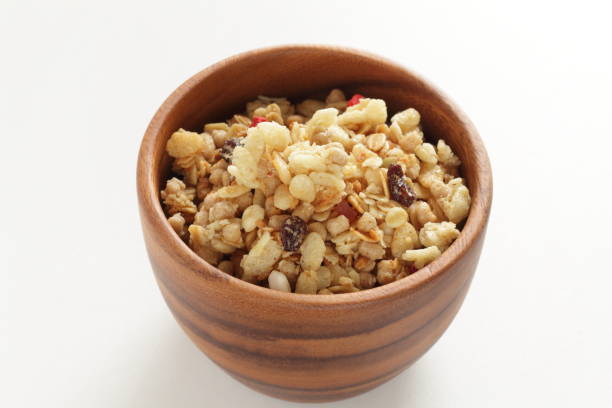istock Healthy breakfast, dried fruit and granola 1183505123