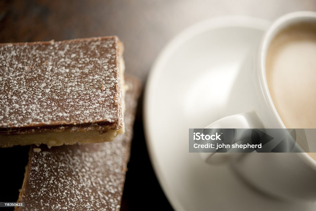 Kaffee- und Karamelltönen Shortbread biscuits - Lizenzfrei Kaffee - Getränk Stock-Foto