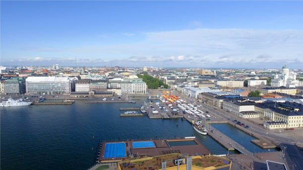 istock Aerial view of Helsinki skyline 1183510302