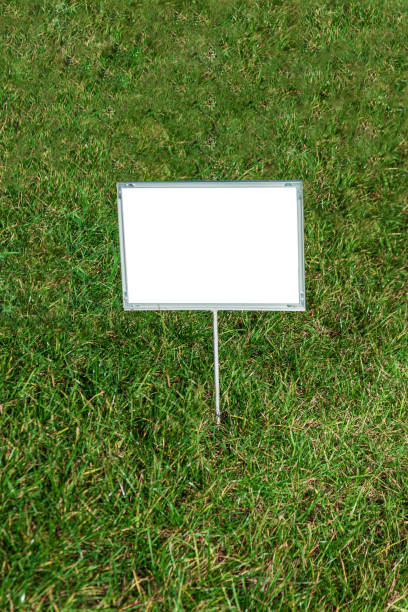 istock A sign with an inscription on the grass 1183510333