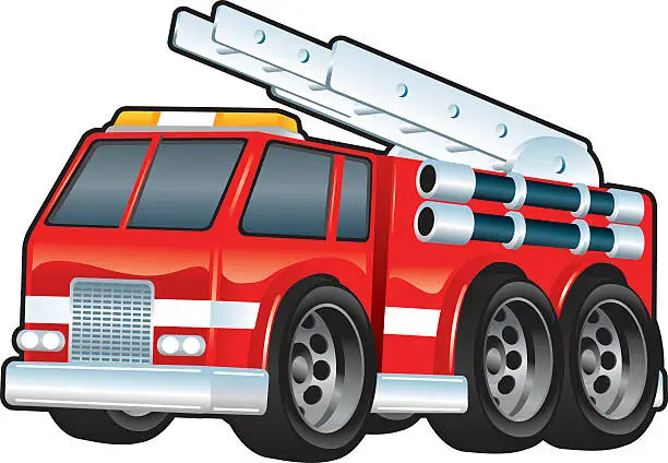 Vector illustration of Fire Engine