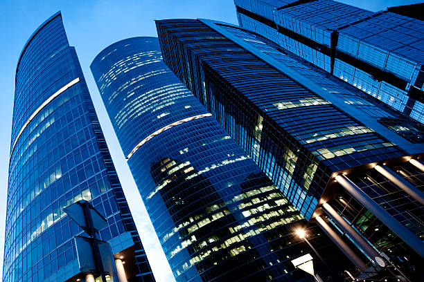 istock Evening view to new business center 118351165