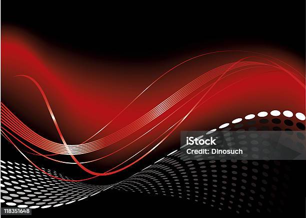 Red Hot Swirls And Dots Stock Illustration - Download Image Now - Red, Black Color, Backgrounds