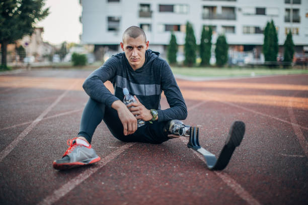 istock Sports man with prosthetic leg 1183526402