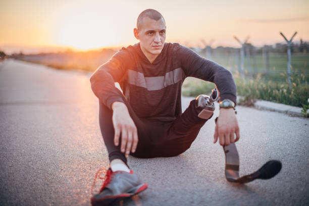 istock Sports man with prosthetic leg 1183526521