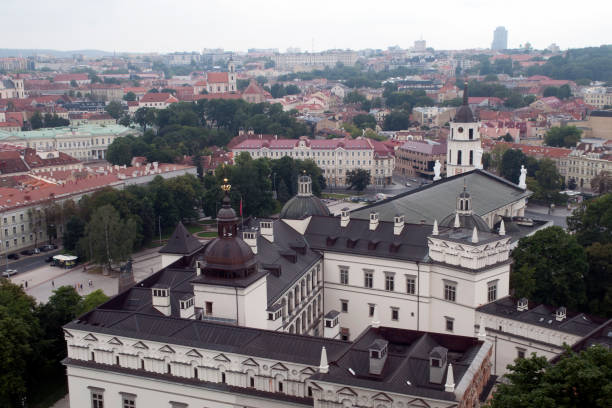 istock Overlooking  the museum and cathedral rooftops 1183528200