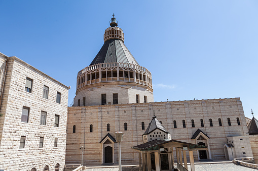 NAZARETH, ISRAEL - CIRCA MAY 2018: The Basilica of the Annunciation in Nazareth circa May 2018 in Nazareth.