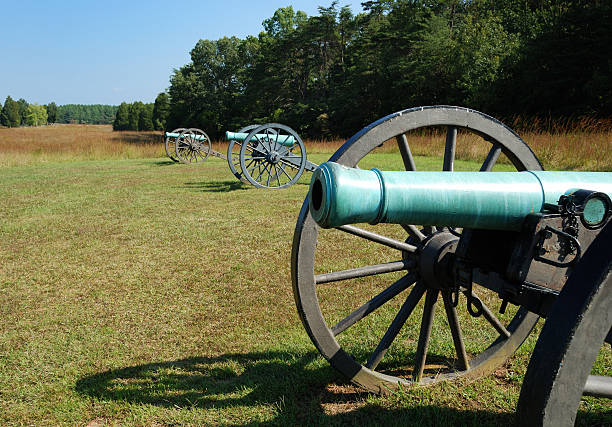 istock American Civil War cannon on battlefield 118352967