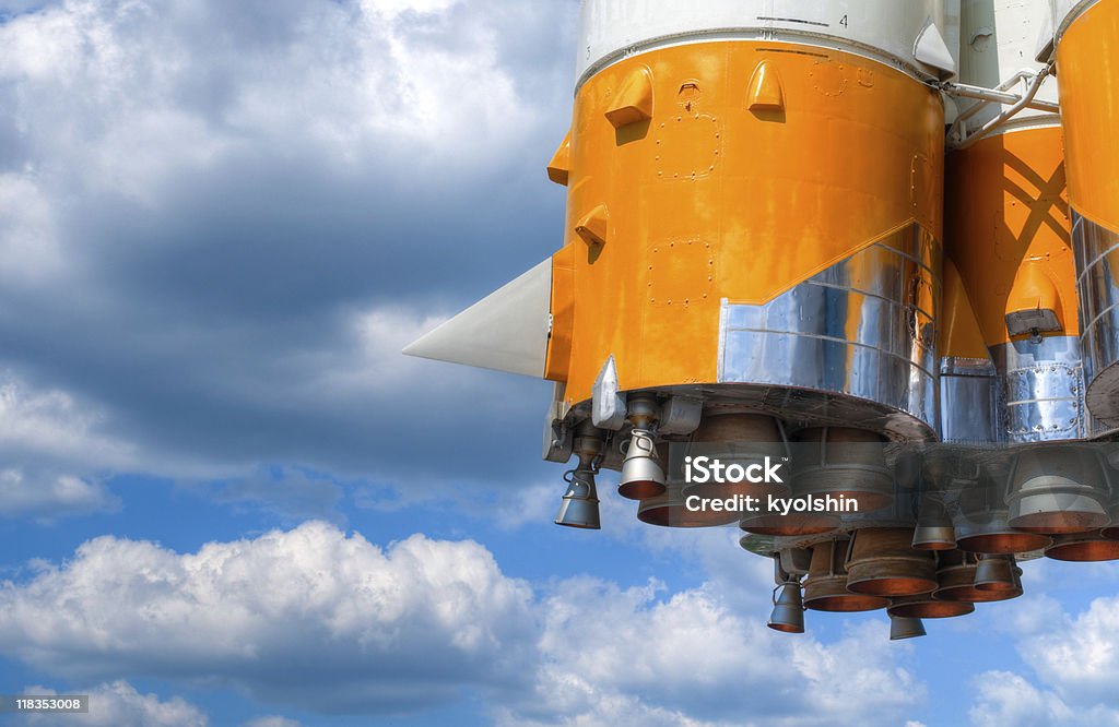 Espacio rocket motor - Foto de stock de Industria aeroespacial libre de derechos