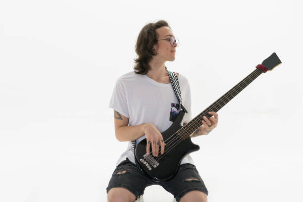 istock Casual man playing electric guitar 1183530950