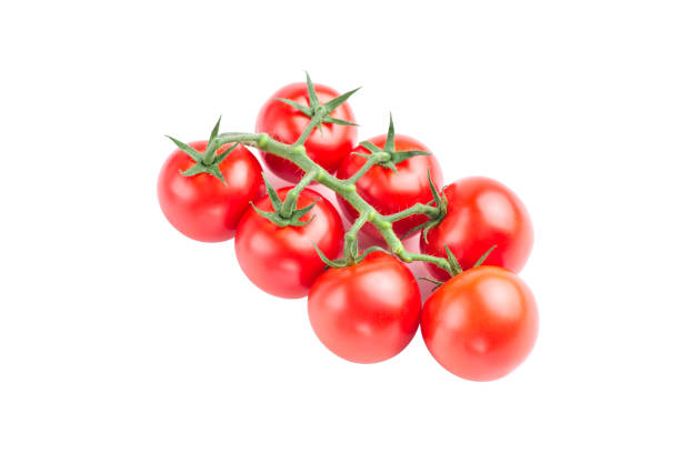 istock Beautiful red tomatoes on a white background, close up. Isolated on white background 1183533523