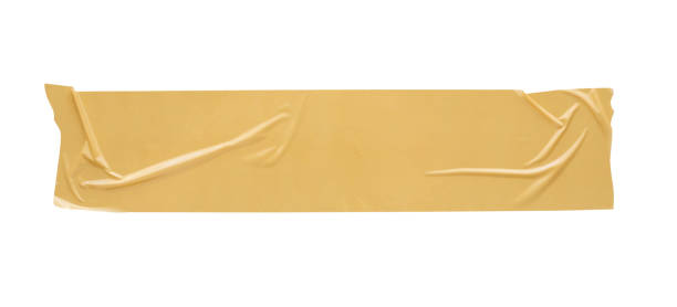 istock Brown adhesive tape isolated on white background 1183534363