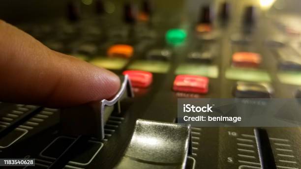 Sound System Panel Studio Audio Control Panel And Sound System Control Panel Stock Photo ...