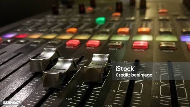 Sound System Panel Studio Audio Control Panel And Sound System Control Panel Stock Photo ...