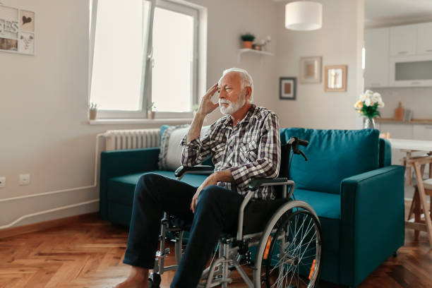 istock Disabled Man in Wheelchair 1183544345