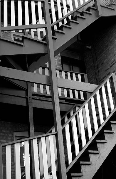 istock Black and White Stairwell 118354612