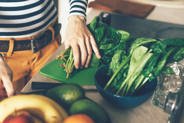 istock The process of preparing food for cooking dinner. 1183546647