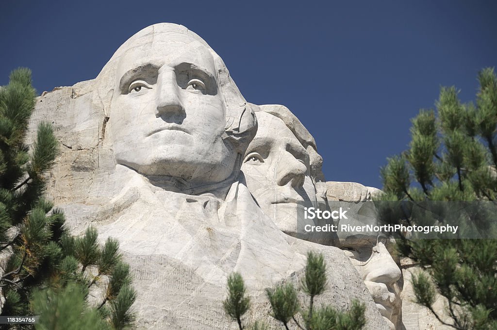 Monumento nacional do monte de Rushmore - Royalty-free 4 de Julho Foto de stock