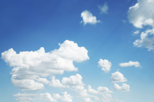 istock Cloud sky sunrise during morning background. Blue pastel heaven,soft focus lens flare sunlight. Abstract blurred white cyan gradient of peaceful nature. Open view windows beautiful summer spring 1183550150
