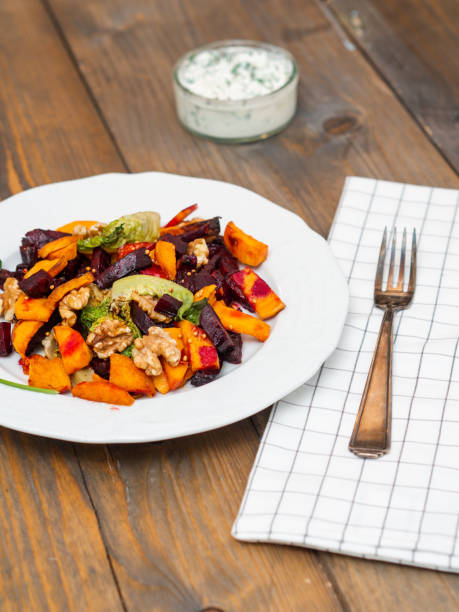 istock Super food dish - Oven vegetables with walnuts 1183550171