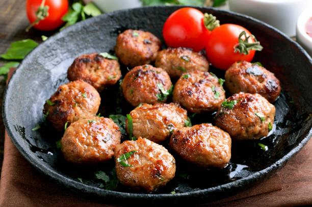 istock Homemade cutlets from minced meat 1183550446