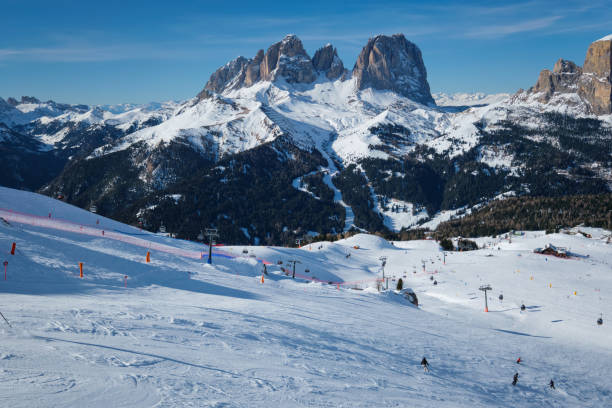 istock Ski resort in Dolomites, Italy 1183553159