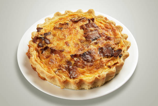 istock A whole quiche made from goats cheese and bacon 1183554064