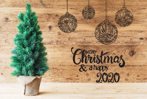 istock Christmas Tree, Ball, Merry Christmas And A Happy 2020 1183554112