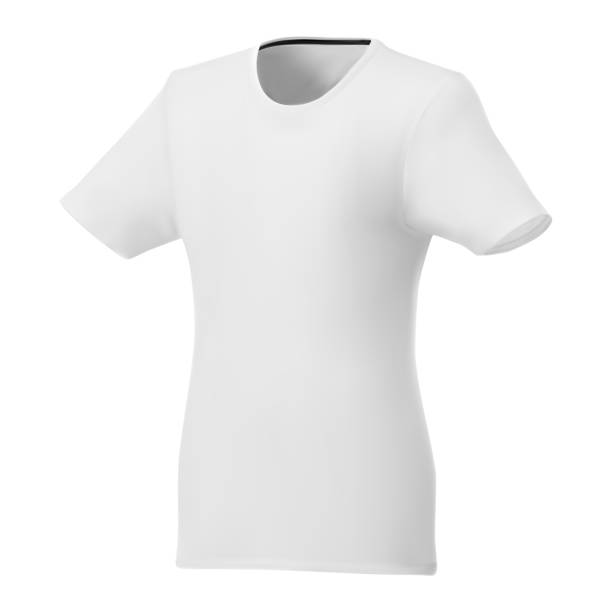istock Women t shirt white template. Short sleeve sport 1183557863