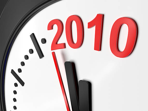 istock The new year 2010 in a clock 118355825