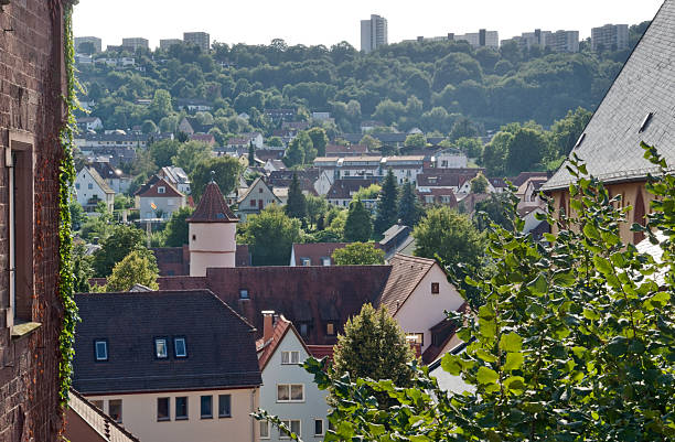 istock Wertheim aerial view at summer time 118355900
