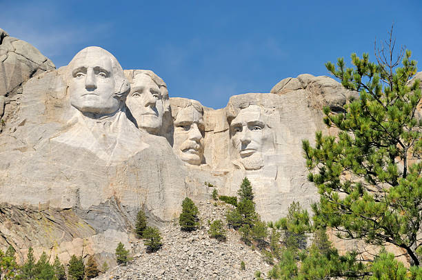 monument national du mont rushmore - mt rushmore national monument south dakota president day photos et images de collection