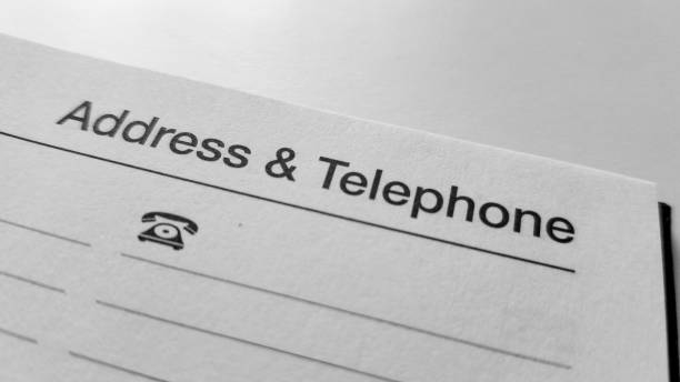 istock address & telephone 1183561656