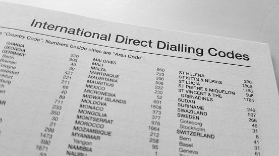 International Direct Dialing Codes Stock Photo Download Image Now