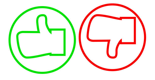 istock Minimal like and dislike buttons stock - Illustration 1183561773
