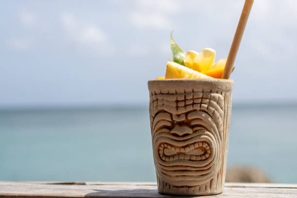 istock Summer tropical cocktails in a creative cup 1183561917