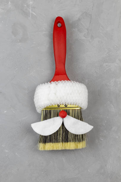 istock Paint brush converted into a toy Santa Claus 1183562935