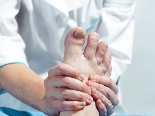 istock Male pedicure 1183563792