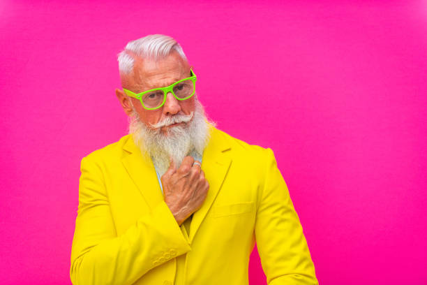 istock Stylish hipster senior man 1183565182