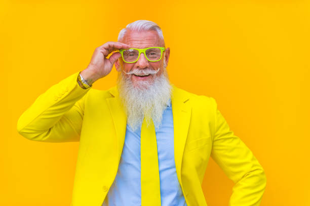 istock Stylish hipster senior man 1183565235