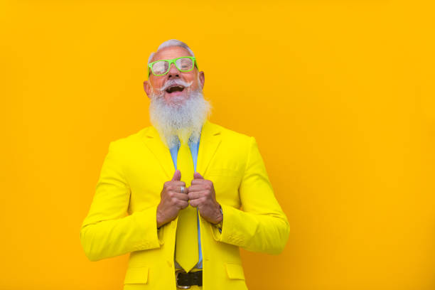 istock Stylish hipster senior man 1183565248