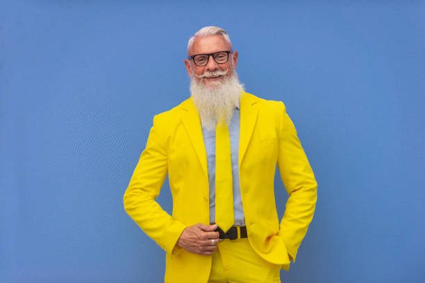 istock Stylish hipster senior man 1183565267