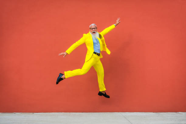 istock Stylish hipster senior man 1183565297